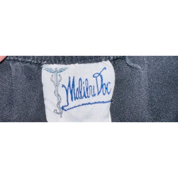 Malibu Doc XL Black Unisex Polyester & Cotton Blend Pants Tie-Waist - Picture 3 of 4